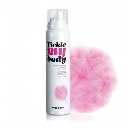 Массажная хрустящая пенка Tickle My Body Cotton Candy с ароматом сладкой ваты - 150 мл. - Love to Love - купить с доставкой в Пензе