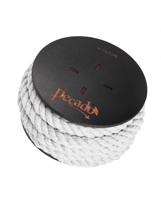 Белая веревка для шибари на катушке - 5 м. - Pecado - купить с доставкой в Пензе