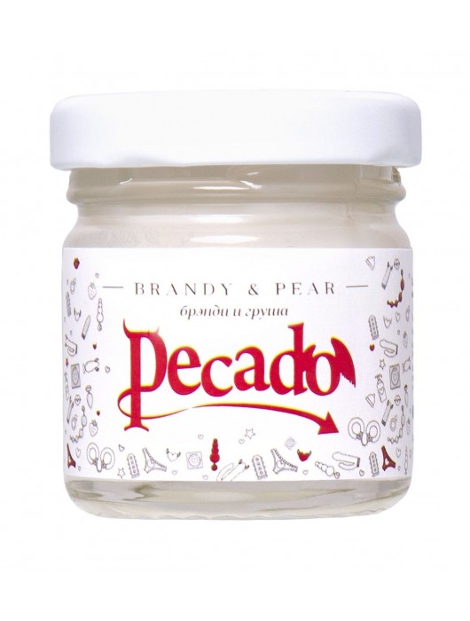 Массажная свеча Brandy   Pear - 35 мл. - Pecado - купить с доставкой в Пензе