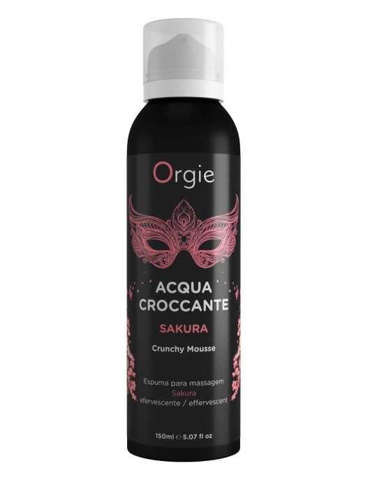 Хрустящая пенка для массажа Orgie Acqua Croccante Sakura с ароматом сакуры - 150 мл. - ORGIE - купить с доставкой в Пензе