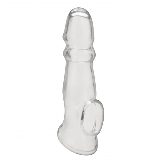 Прозрачная насадка для пениса Girthy Penis Enhancing Sleeve Extension - 17,1 см. - BlueLine - в Пензе купить с доставкой