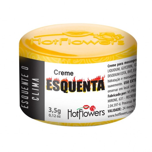 Возбуждающий крем Esquenta с разогревающим эффектом - 3,5 гр. - HotFlowers - купить с доставкой в Пензе