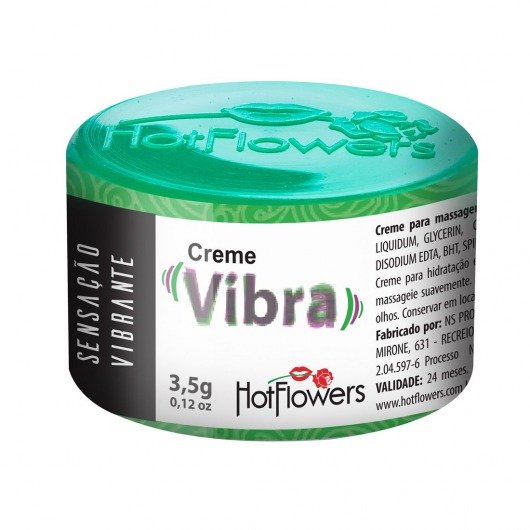 Возбуждающий крем Vibra с эффектом вибрации - 3,5 гр. - HotFlowers - купить с доставкой в Пензе