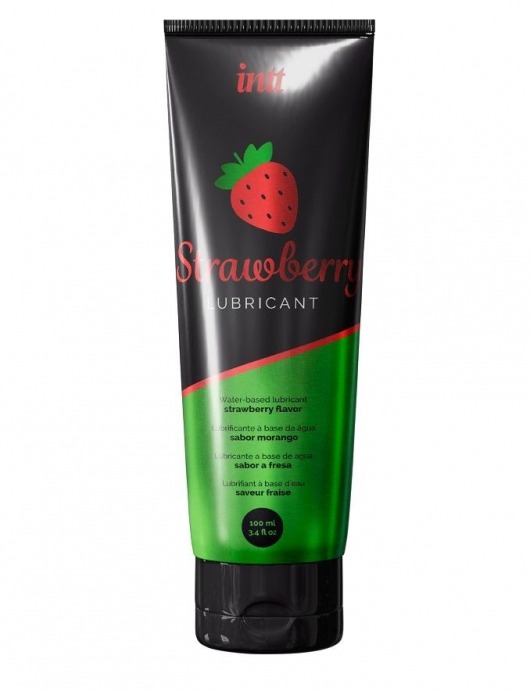 Смазка на водной основе с ароматом клубники Strawberry Lubricant - 100 мл. - INTT - купить с доставкой в Пензе