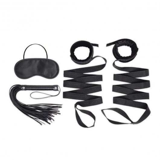 Эротический набор 4PC Bondage Bed Strap   Flogger Kit - Lux Fetish - купить с доставкой в Пензе