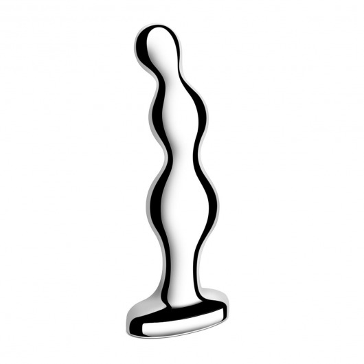 Стальной анальный фаллоимитатор для простаты Stainless Steel Anal Beads - 13 см. - b-Vibe - в Пензе купить с доставкой
