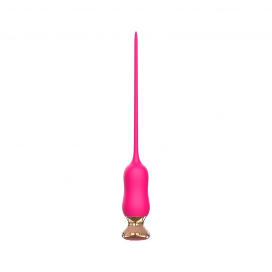 Розовый тонкий стимулятор Nipple Vibrator - 23 см. - I-MOON - купить с доставкой в Пензе