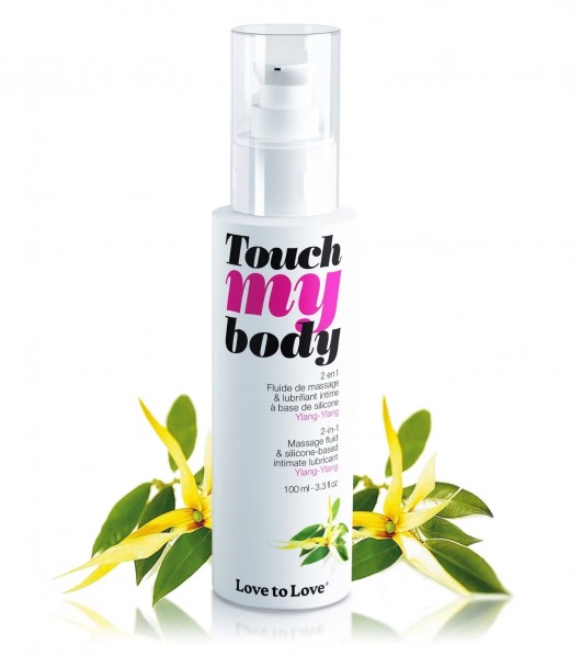 Силиконовый лубрикант 2-в-1 Touch My Body с ароматом иланг-иланга - 100 мл. - Love to Love - купить с доставкой в Пензе