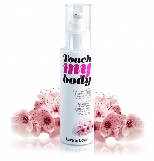 Силиконовый лубрикант 2-в-1 Touch My Body с ароматом вишнёвого цвета - 100 мл. - Love to Love - купить с доставкой в Пензе