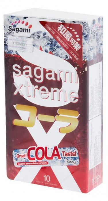 Ароматизированные презервативы Sagami Xtreme COLA - 10 шт. - Sagami - купить с доставкой в Пензе