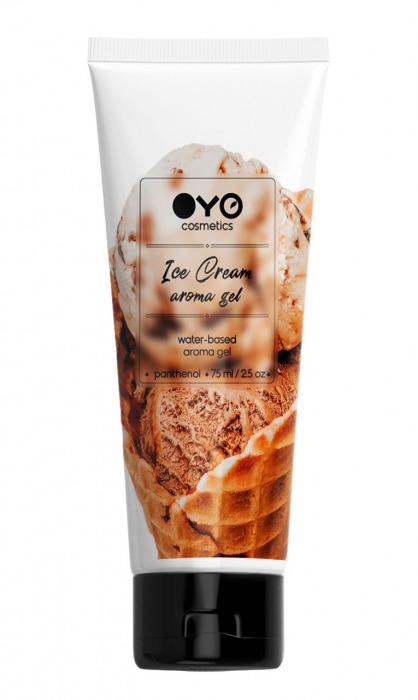 Лубрикант на водной основе OYO Aroma Gel Ice Cream с ароматом пломбира - 75 мл. - OYO - купить с доставкой в Пензе