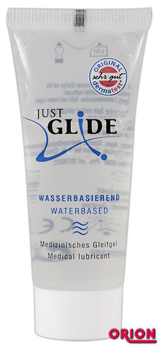 Вагинальная смазка на водной основе JUSTGLIDE - 20 мл. - Orion - купить с доставкой в Пензе