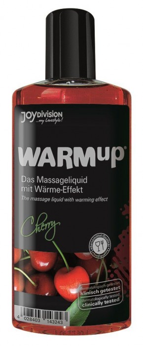 Разогревающее масло WARMup Cherry - 150 мл. - Joy Division - купить с доставкой в Пензе