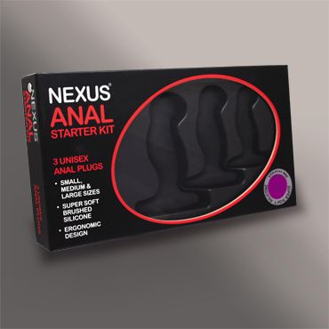 Набор из 3 массажеров простаты чёрного цвета NEXUS ANAL STARTER KIT - Nexus Range - в Пензе купить с доставкой