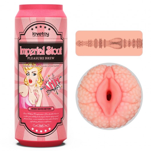 Мастурбатор-вагина Pleasure Brew Masturbator-Imperial Stout в банке - Lovetoy - в Пензе купить с доставкой