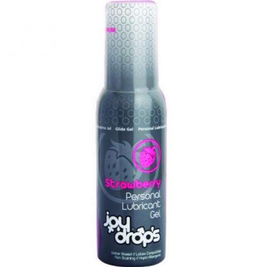 Смазка на водной основе со вкусом клубники JoyDrops Strawberry - 100 мл. - JoyDrops - купить с доставкой в Пензе