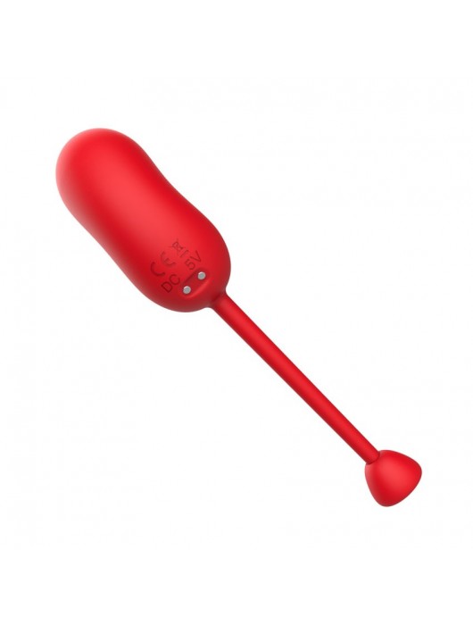 Красное виброяйцо с пультом ДУ - I-MOON