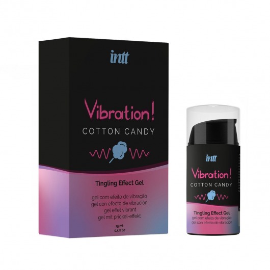 Жидкий вибратор Vibration Cotton Candy с ароматом сахарной ваты - 15 мл. - INTT - купить с доставкой в Пензе