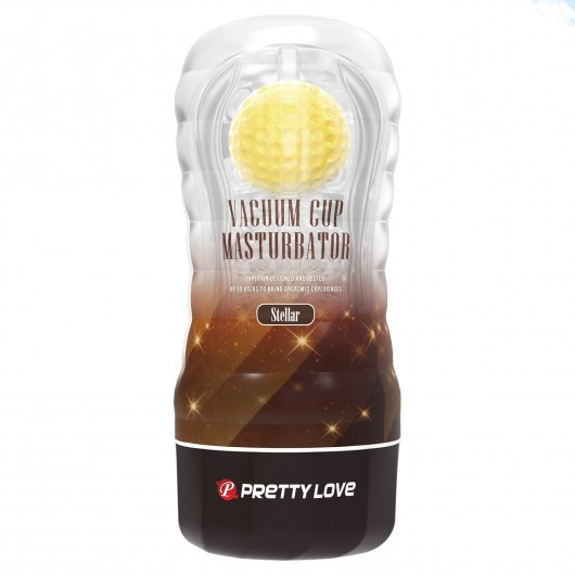 Прозрачный текстурированный мастурбатор Vacuum Cup Masturbator Stellar - Baile - в Пензе купить с доставкой