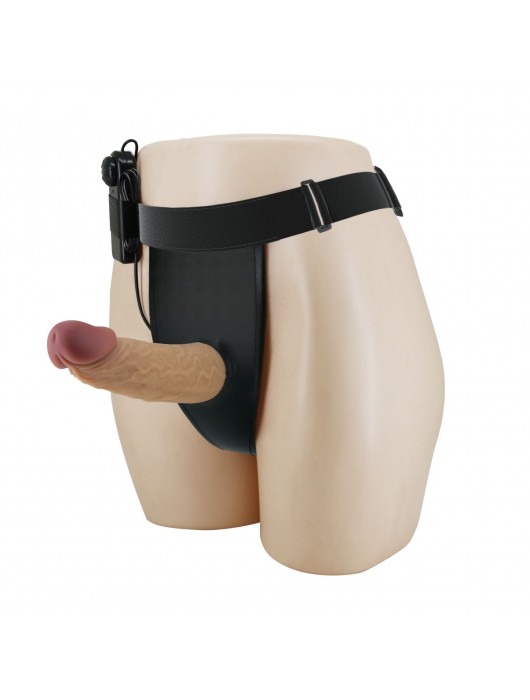 Полый вибрострапон на регулируемых трусиках Draven - 17,5 см. - Baile - купить с доставкой в Пензе