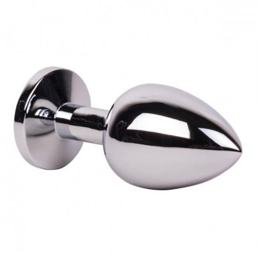 Большой стальной плаг с розовым кристаллом Pink Bubble Gum - 9,5 см. - Erotic Fantasy - купить с доставкой в Пензе