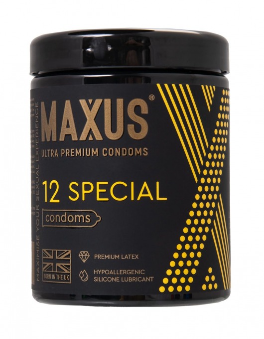 Презервативы с точками и рёбрами MAXUS Special - 12 шт. - Maxus - купить с доставкой в Пензе