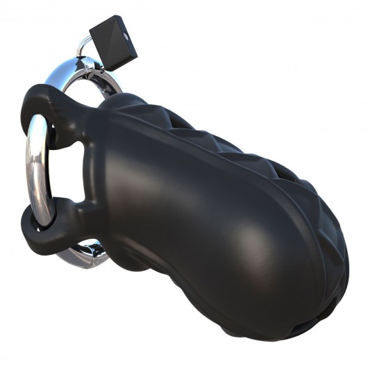 Черный замок верности Extreme Silicone Cock Blocker - Pipedream - купить с доставкой в Пензе