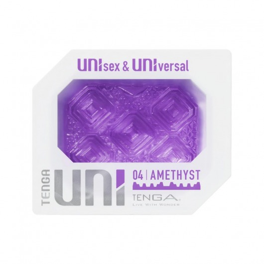 Фиолетовый мастурбатор-стимулятор Tenga Uni Amethyst - Tenga - в Пензе купить с доставкой