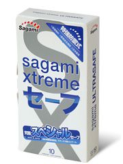 Презервативы Sagami Xtreme Ultrasafe с двойным количеством смазки - 10 шт. - Sagami - купить с доставкой в Пензе