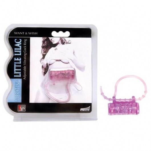 Эрекционное кольцо с вибратором LITTLE LILAC - Dream Toys - в Пензе купить с доставкой