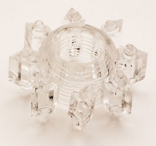 Прозрачное гелевое эрекционное кольцо-звезда - Toyfa Basic - в Пензе купить с доставкой