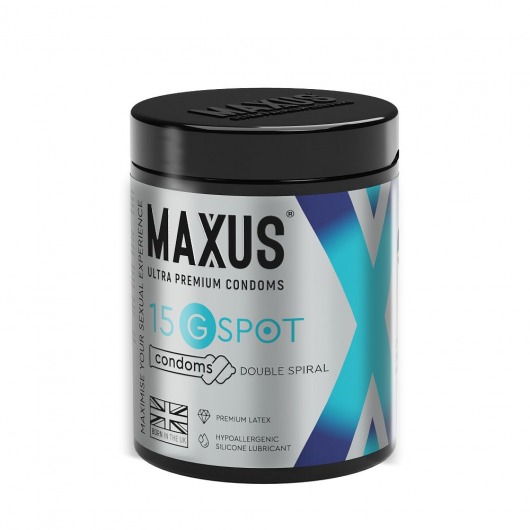 Гладкие презервативы Maxus G spot с двойной спиралью - 15 шт. - Maxus - купить с доставкой в Пензе