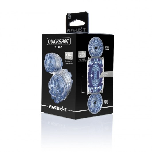 Мастурбатор Fleshlight Quickshot Turbo Blue Ice - Fleshlight - в Пензе купить с доставкой