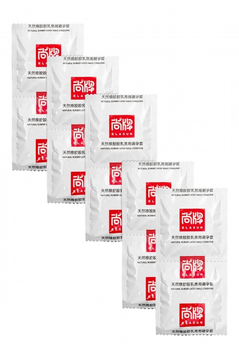 Презервативы с точками и ребрами Elasun Ribbed and Dotted - 10 шт. - Elasun - купить с доставкой в Пензе