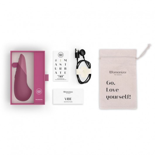 Розовый клиторальный вибратор Womanizer Vibe - Womanizer