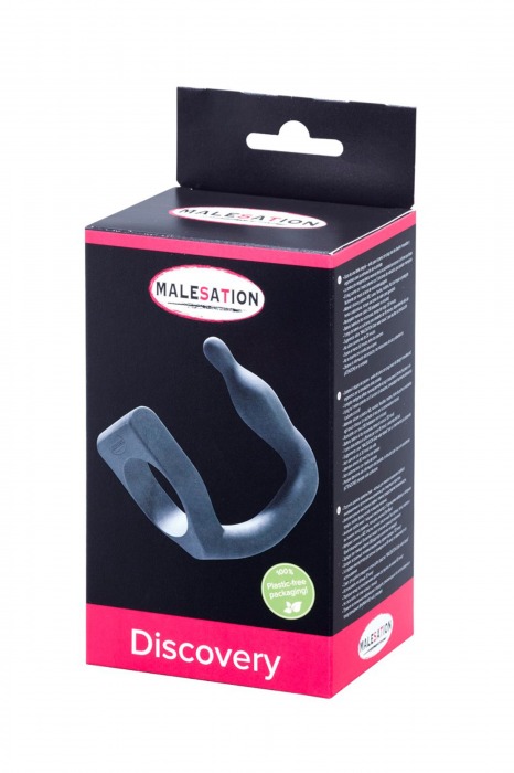 Эрекционное кольцо с вибровтулкой Discovery - MALESATION - в Пензе купить с доставкой
