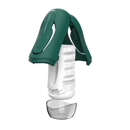 Зеленый вибромастурбатор с голосовым сопровождением Veneno - Rends - в Пензе купить с доставкой