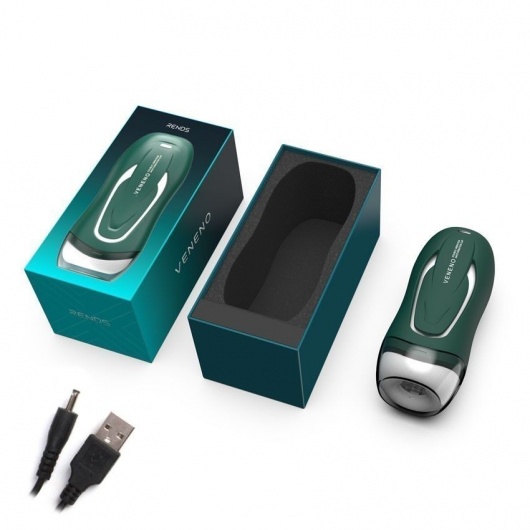 Зеленый вибромастурбатор с голосовым сопровождением Veneno - Rends - в Пензе купить с доставкой