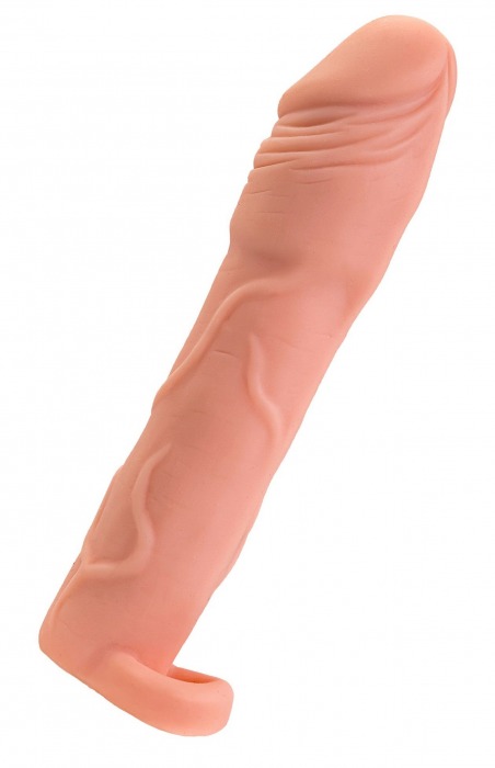 Телесная удлиняющая насадка с подхватом - 19 см. - ToyFa - в Пензе купить с доставкой