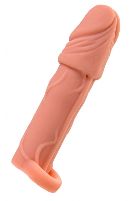 Телесная удлиняющая насадка с подхватом - 16 см. - ToyFa - в Пензе купить с доставкой