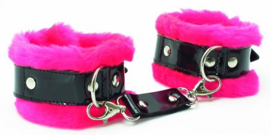 Розовые наручники с мехом BDSM Light - БДСМ Арсенал - купить с доставкой в Пензе