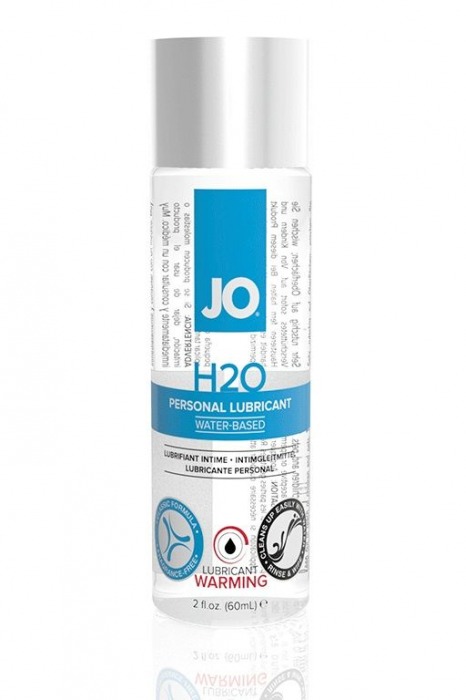 Возбуждающий лубрикант на водной основе JO Personal Lubricant H2O Warming - 60 мл. - System JO - купить с доставкой в Пензе