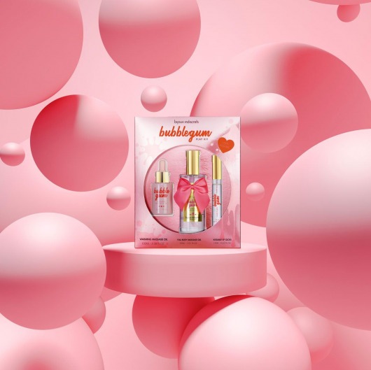Набор средств для массажа и ласк Bubblegum Play Kit - Bijoux Indiscrets - купить с доставкой в Пензе