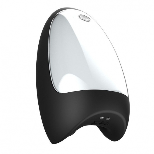 Черно-белый сквозной вибромастурбатор Hercules - Rends - в Пензе купить с доставкой