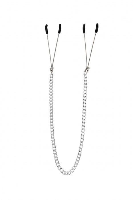 Зажимы на соски «Вилки» на цепочке - Pecado - купить с доставкой в Пензе