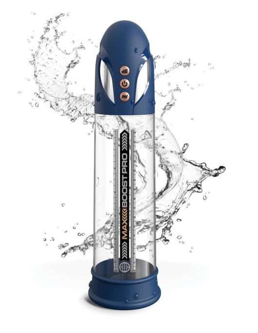 Синяя вакуумная автоматическая помпа Max Boost Pro Flow - Pipedream - в Пензе купить с доставкой