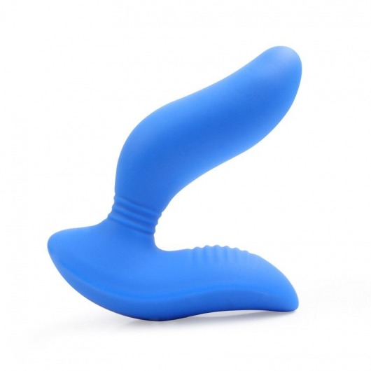 Синий вибромассажер простаты 3,5’’ Curve P-spot Massager - 12 см. - Erokay - в Пензе купить с доставкой