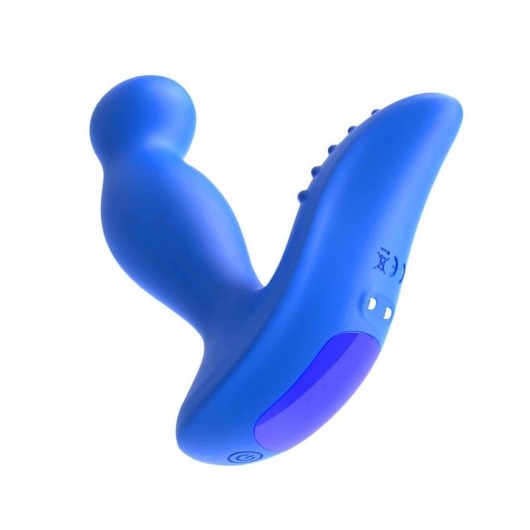 Синий вибромассажер простаты 3,5’’ P-spot Massager - 12,5 см. - Erokay - в Пензе купить с доставкой