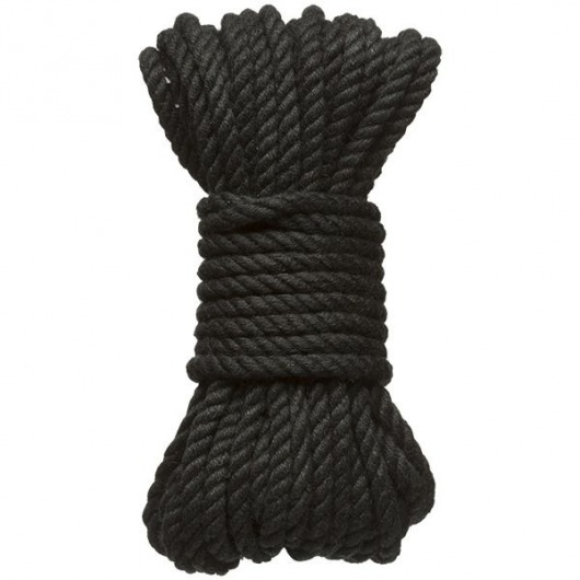 Черная верёвка для связывания и фиксации Bind Tie - 9,14 м. - Doc Johnson - купить с доставкой в Пензе