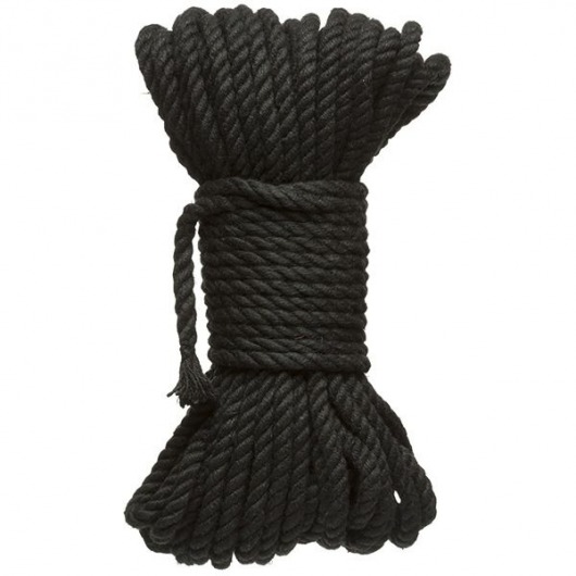 Черная верёвка для связывания и фиксации Bind Tie - 15,24 м. - Doc Johnson - купить с доставкой в Пензе